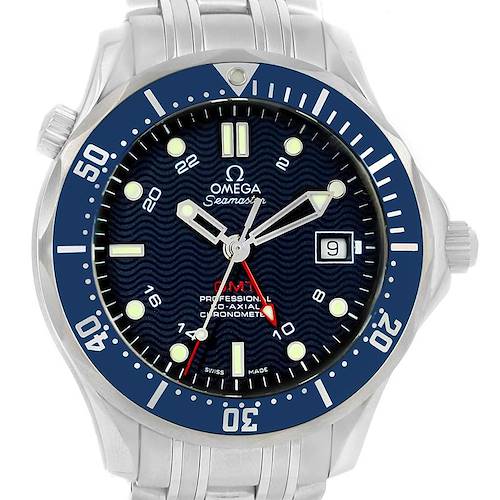 Photo of Omega Seamaster Bond 300M GMT Steel Watch 2535.80.00 Box Cards