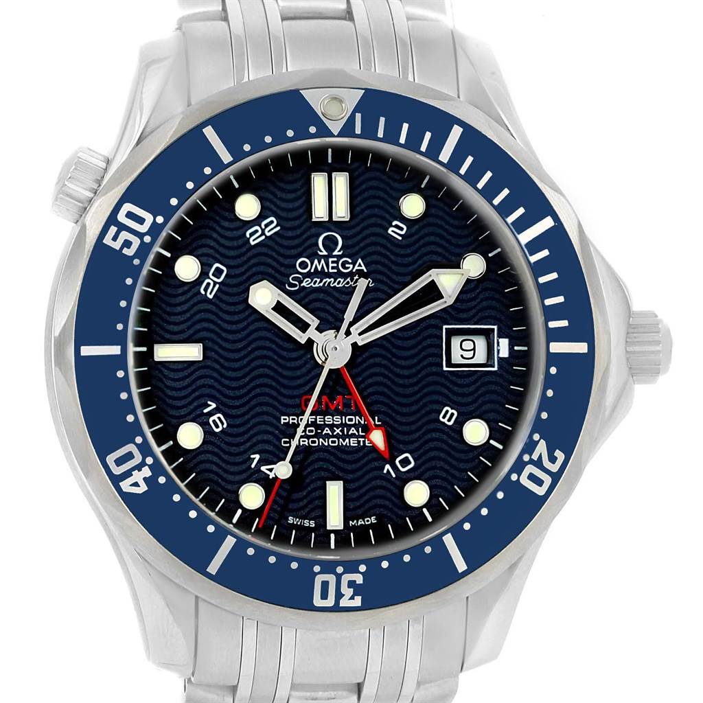 Omega Seamaster Bond 300M GMT Co-Axial Mens Watch 2535.80.00 Cards ...