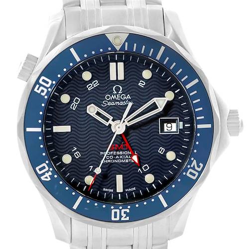 Photo of Omega Seamaster Bond 300M GMT Blue Dial Co-Axial Watch 2535.80.00