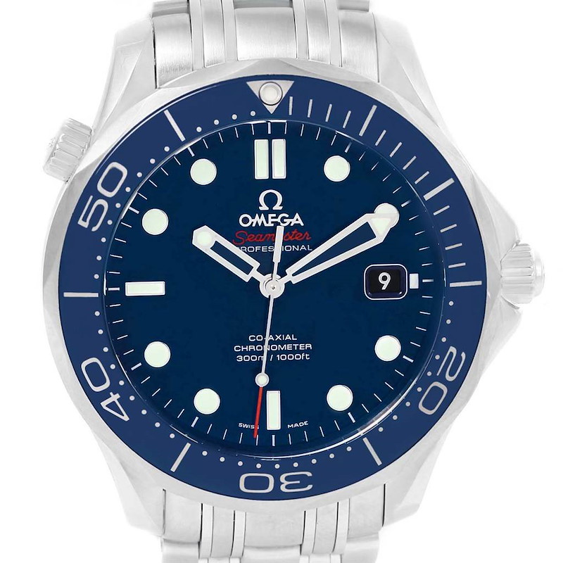 Omega Seamaster Ceramic Bezel Watch 212.30.41.20.03.001 Unworn SwissWatchExpo