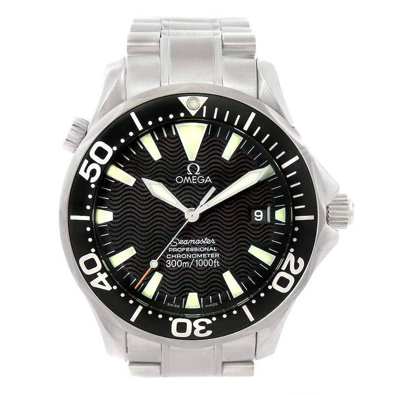 Omega Seamaster 41 Black Dial Automatic Steel Mens Watch 2254.50.00 SwissWatchExpo
