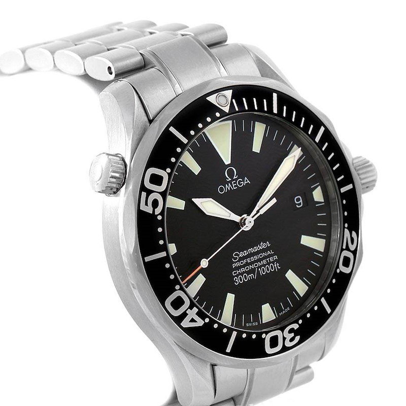 Omega Seamaster 41 Black Dial Automatic Steel Mens Watch 2254.50.00 SwissWatchExpo