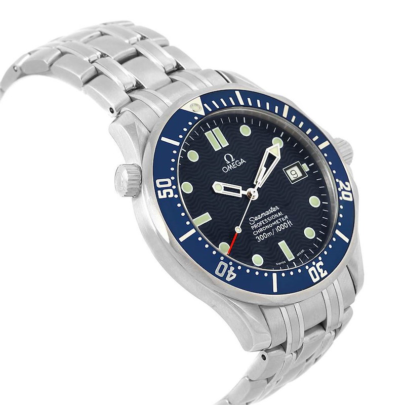 Omega Seamaster 300M Blue Dial Steel Mens Watch 2531.80.00 Card SwissWatchExpo