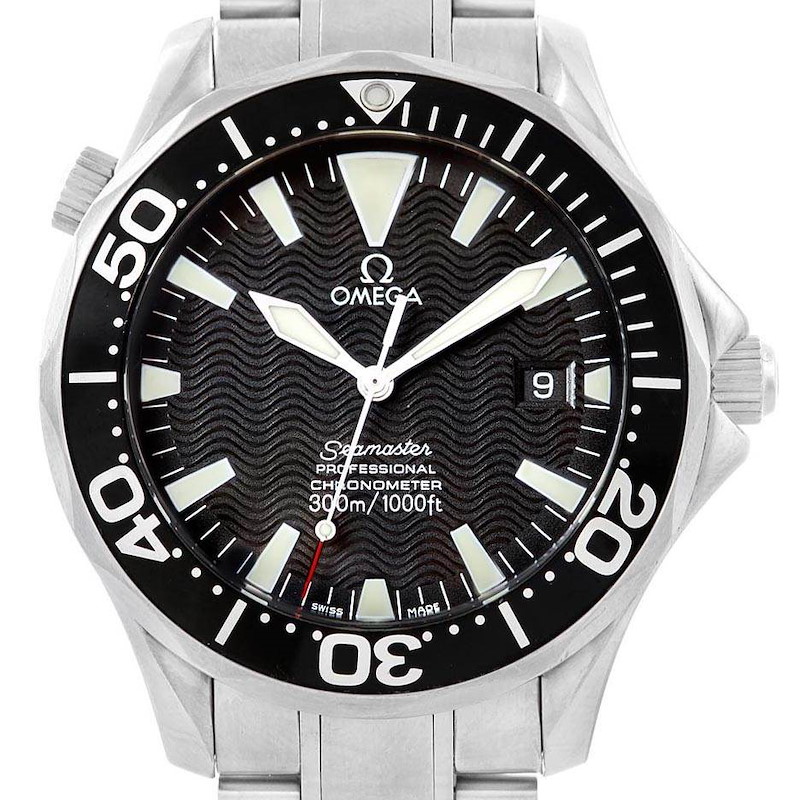 Omega Seamaster 41 300M Black Dial Steel Mens Watch 2254.50.00 Box SwissWatchExpo