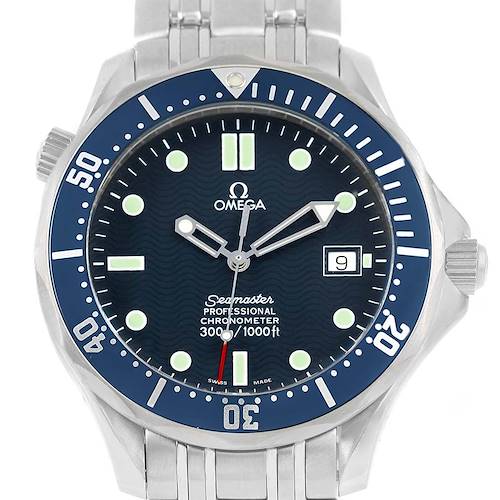 Photo of Omega Seamaster 300M Blue Dial Steel Mens Watch 2531.80.00 Card