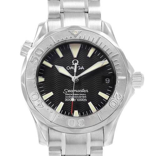 Photo of Omega Seamaster Midsize Steel White Gold Black Dial Watch 2236.50.00