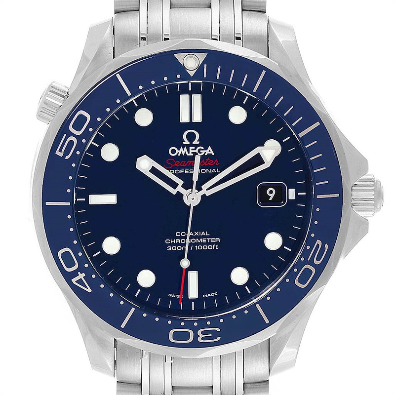Omega Seamaster 41 300m Co-Axial Watch 212.30.41.20.03.001 Box Card SwissWatchExpo