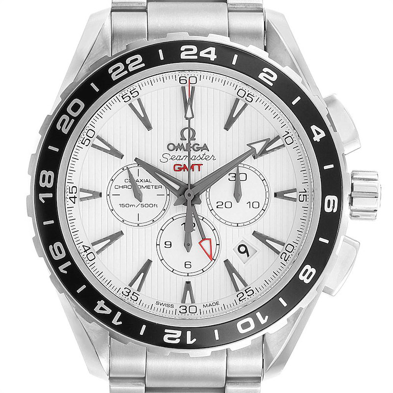 Omega Seamaster Aqua Terra GMT Watch 231.10.44.52.04.001 Box Card SwissWatchExpo