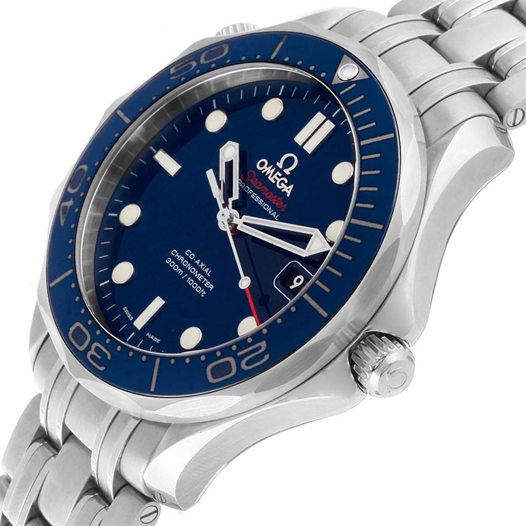 Omega Seamaster Diver Co-Axial Mens Watch 212.30.41.20.03.001 Box Card ...