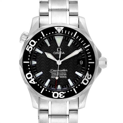 Photo of Omega Seamaster 36 Midsize Black Wave Dial Steel Mens Watch 2252.50.00