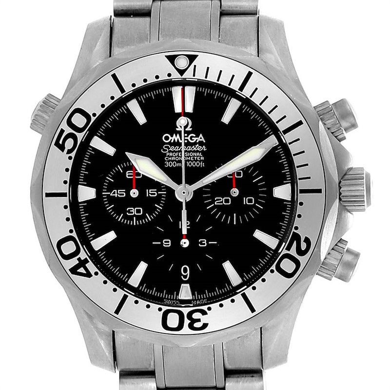 Omega Seamaster 300M Diver Chronograph Titanium Mens Watch 2293.52.00 SwissWatchExpo