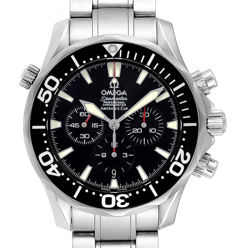 Omega Seamaster 300M Chronograph Americas Cup Watch 2594.50.00 SwissWatchExpo