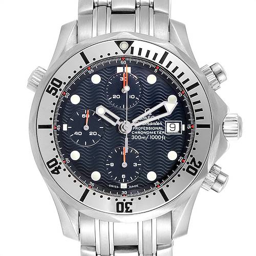 Photo of Omega Seamaster Blue Dial Chronograph Mens Watch 2598.80.00
