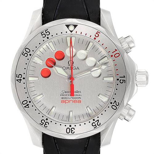 Photo of Omega Seamaster Apnea Jacques Mayol Silver Dial Mens Watch 2595.30.00