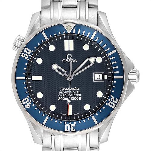 Photo of Omega Seamaster 300M Blue Dial Steel Mens Watch 2531.80.00 Box Card
