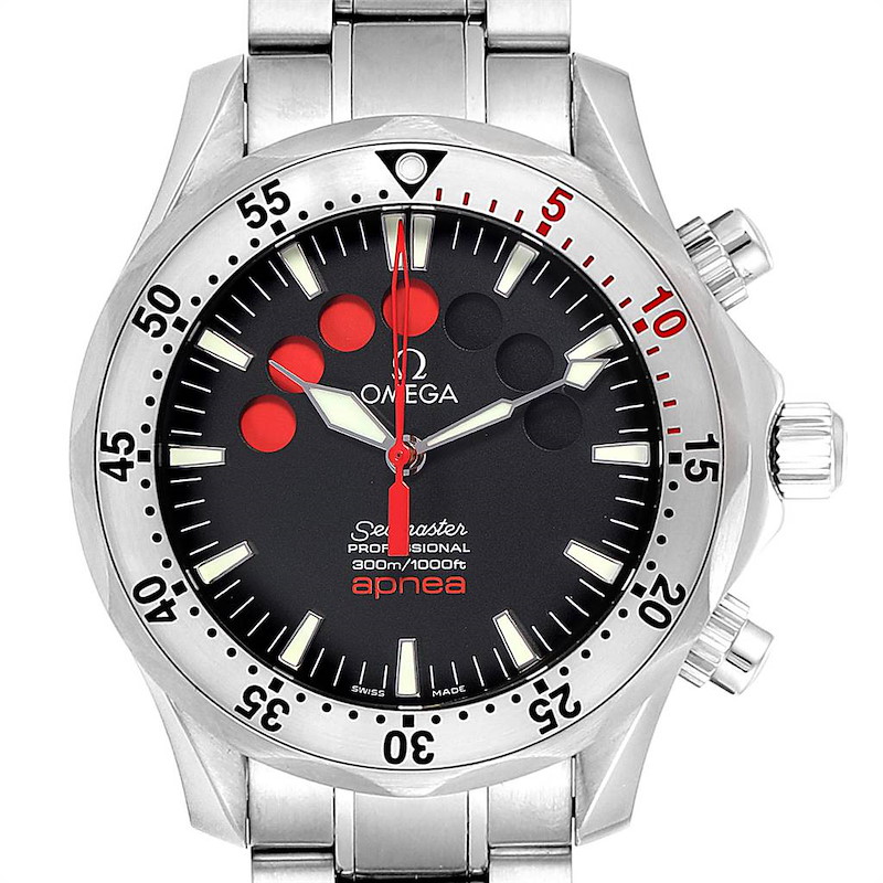 Omega Seamaster Apnea Jacques Mayol Watch 2595.50.00 Card SwissWatchExpo