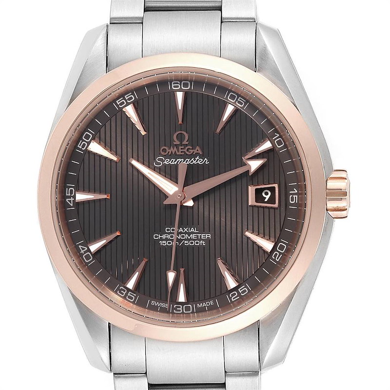 Omega Seamaster Aqua Terra Steel Rose Gold Watch 231.20.42.21.06.002 SwissWatchExpo