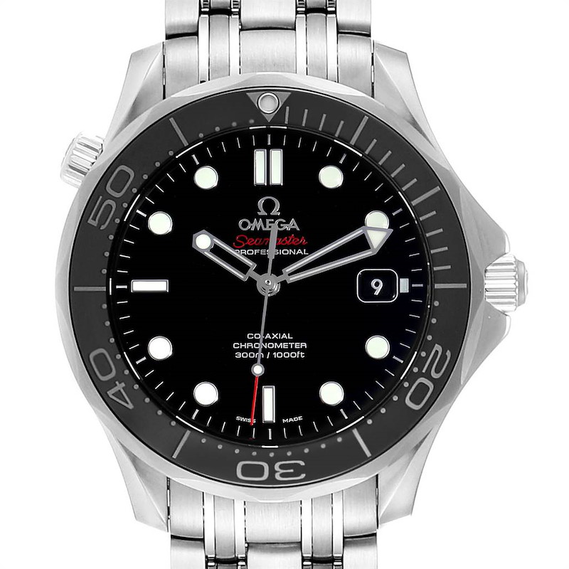 Omega Seamaster 40 Co-Axial Black Dial Mens Watch 212.30.41.20.01.003 SwissWatchExpo