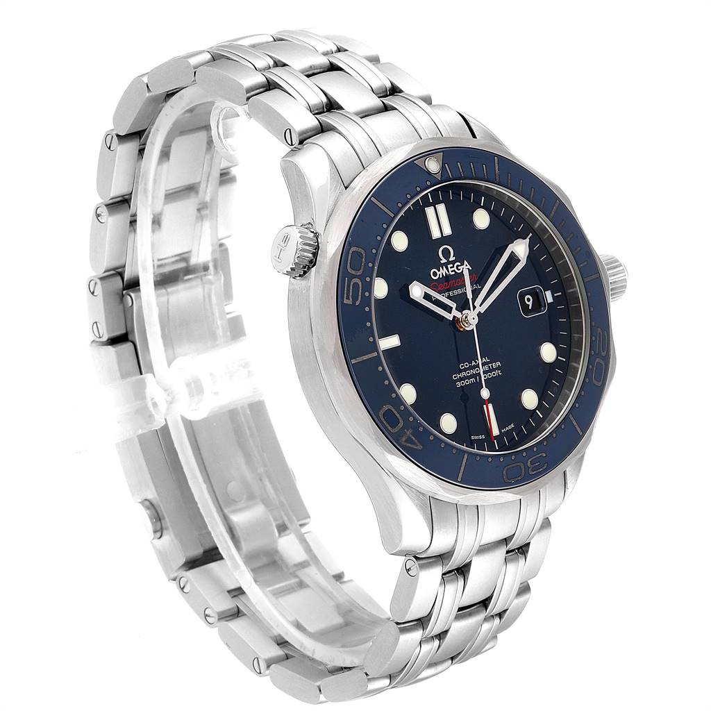 Omega Seamaster 41mm Co-Axial Blue Dial Mens Watch 212.30.41.20.03.001 ...