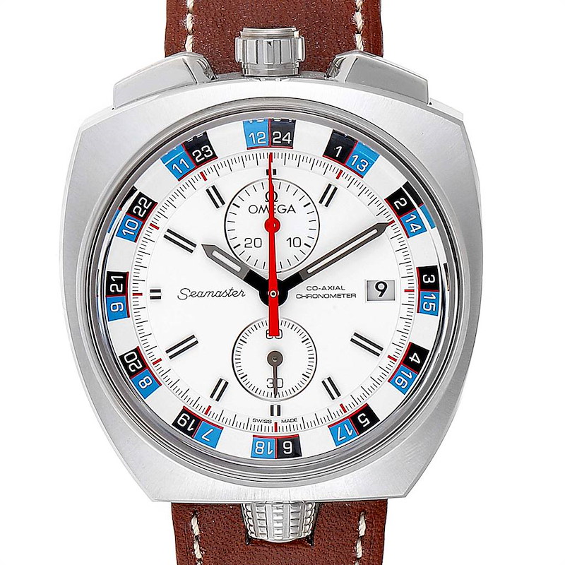 Omega Seamaster Bullhead Co-Axial Chronograph Watch 225.12.43.50.04.001 Box Card SwissWatchExpo