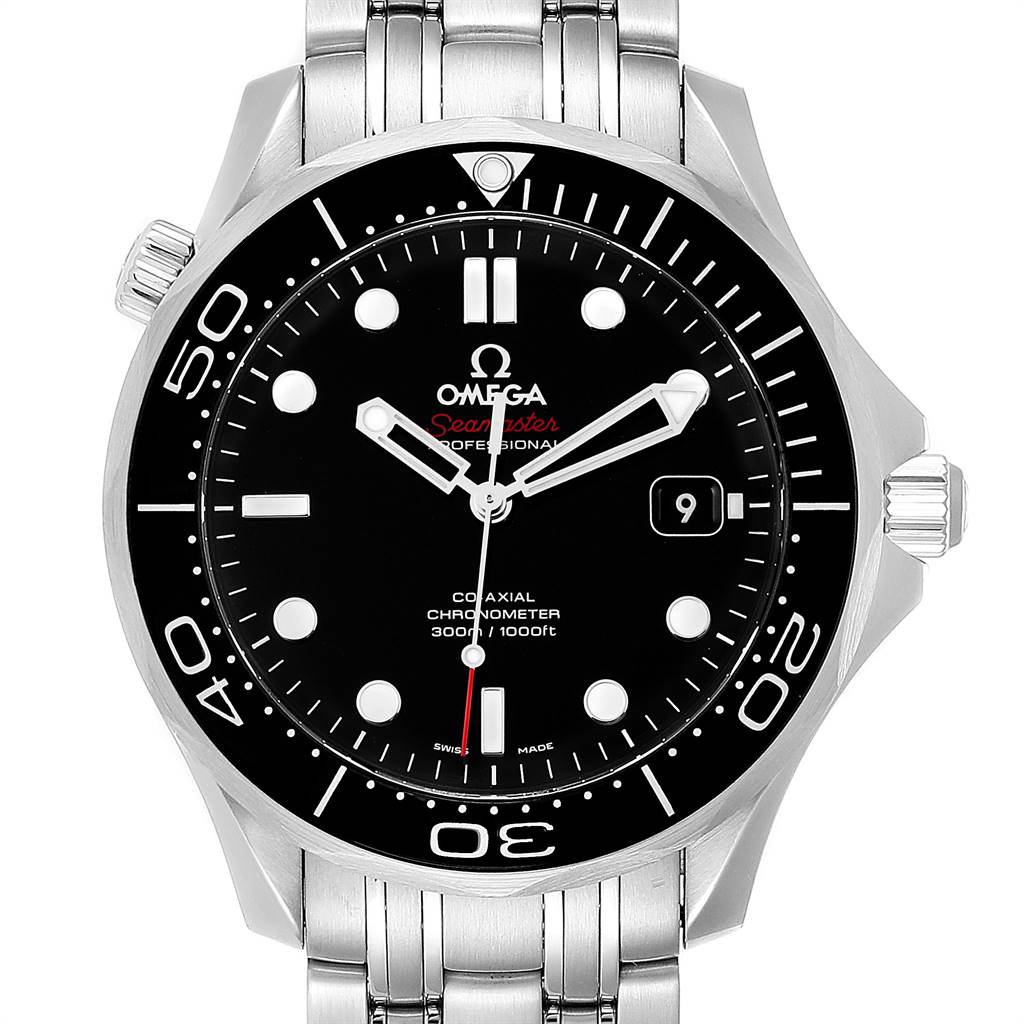 Omega Seamaster 40 Co-Axial Black Dial Mens Watch 212.30.41.20.01.003 ...