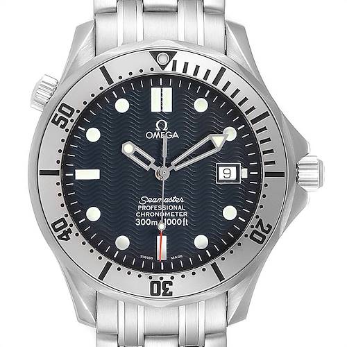 Photo of Omega Seamaster 300m Blue Wave Dial Steel Mens Watch 2532.80.00