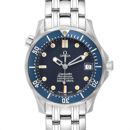 Photo of Omega Seamaster Midsize 36mm Blue Dial Steel Mens Watch 2551.80.00 Card