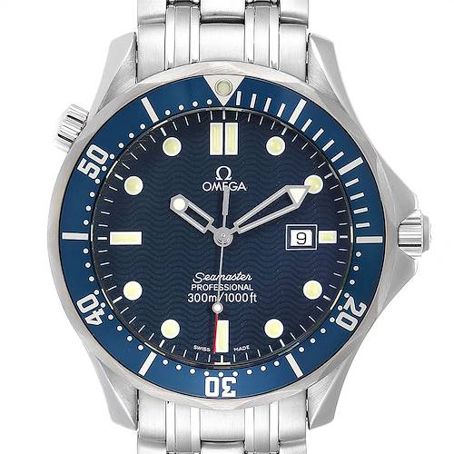 Photo of Omega Seamaster 41mm James Bond Blue Dial Steel Watch 2541.80