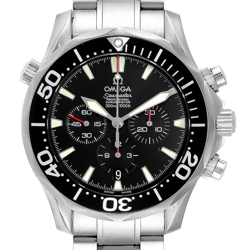 Omega Seamaster Professional Chronograph Black Dial Watch 2594.52.00 SwissWatchExpo
