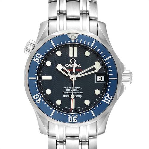 Photo of Omega Seamaster Bond 300M Blue Wave Dial Mens Watch 2222.80.00