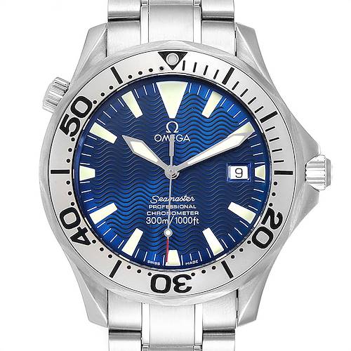 Photo of Omega Seamaster 300M Blue Dial Steel Mens Watch 2255.80.00