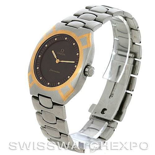 Omega  Seamaster Digital Steel & Gold Watch SwissWatchExpo