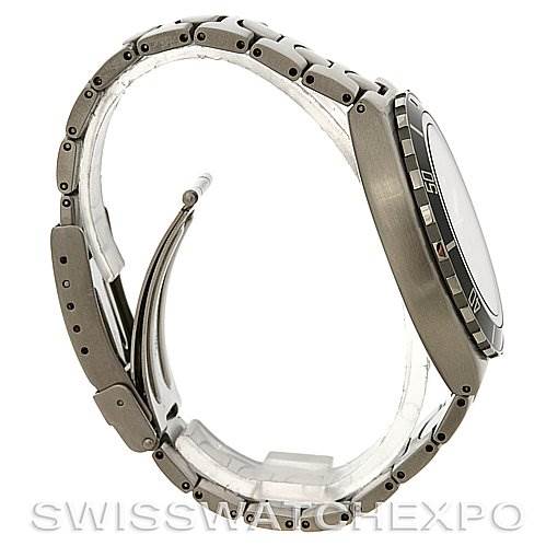 The image shows a side profile of the Omega Seamaster 2810.50.00 Men
s Stainless Steel  2810.50.00 Men
s Stainless Steel  watch, highlighting its case and bracelet.