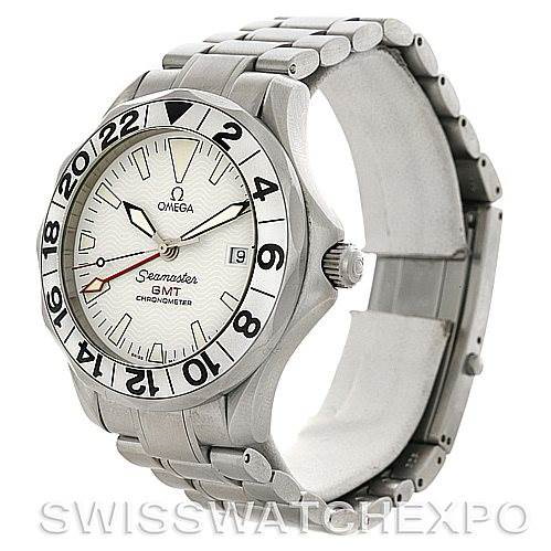 Omega Seamaster GMT Men's Watch 2538.20.00 Great White SwissWatchExpo
