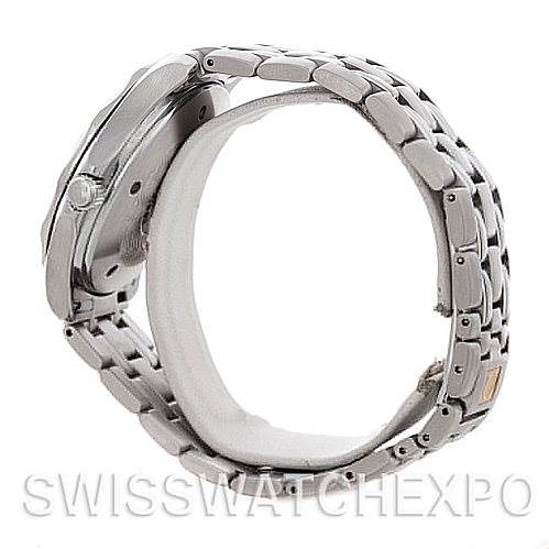 The image shows a side profile of the Omega Seamaster 2534.50.00 Men
s Stainless Steel Black Dial 2534.50.00 Men
s Stainless Steel Black Dial watch, focusing on the case and bracelet.