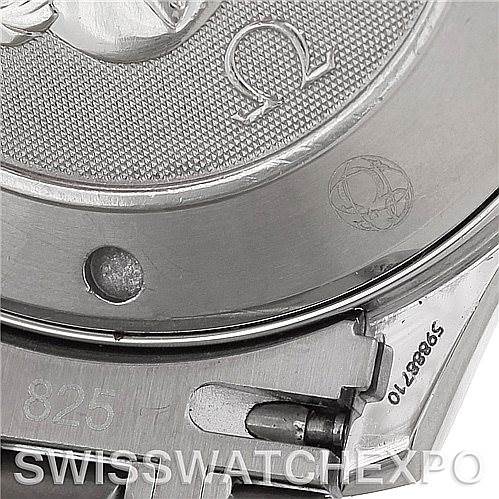 This image shows the back casing and markings of a Seamaster model by Omega watch.