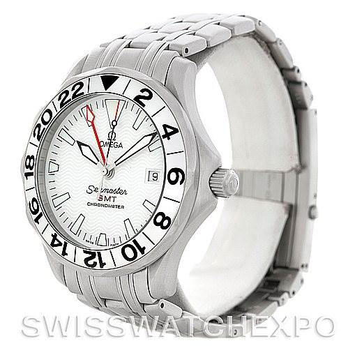 Omega Seamaster GMT Great White Men's Watch 2538.20.00 SwissWatchExpo