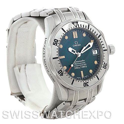 Omega Seamaster Midsize Jacques Mayol 1996 Green Watch 2553.41.00 SwissWatchExpo