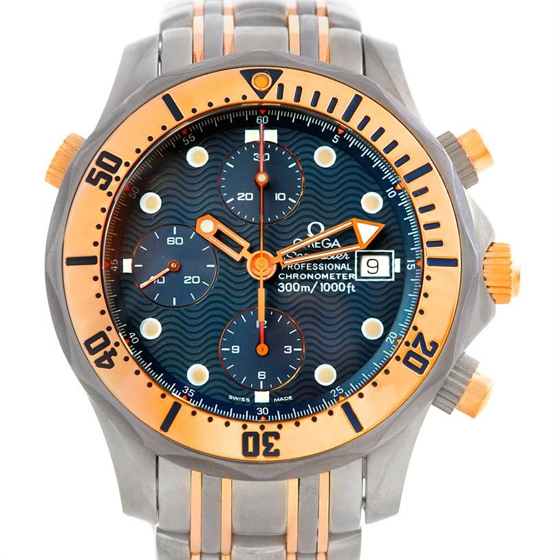 omega seamaster titanium gold