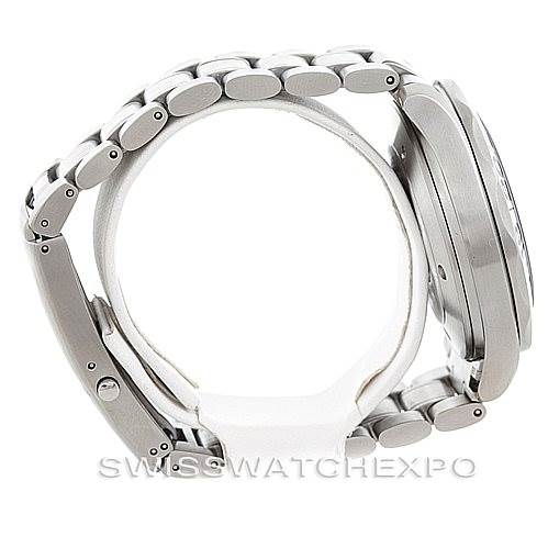 The image shows a side view of the Omega Seamaster 2538.20.00 Men
s Stainless Steel White Dial 2538.20.00 Men
s Stainless Steel White Dial, highlighting the watch
s bracelet and case profile.