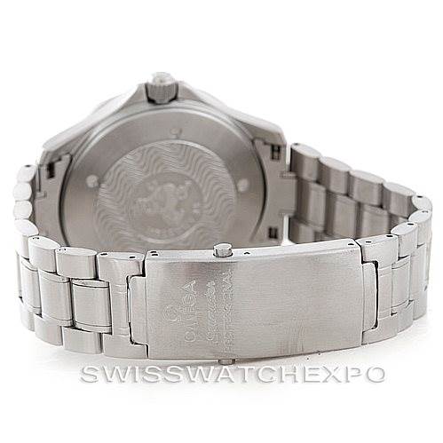 The image shows the back and bracelet clasp of an Omega Seamaster 2538.20.00 Men
s Stainless Steel White Dial 2538.20.00 Men
s Stainless Steel White Dial watch from a rear angle.