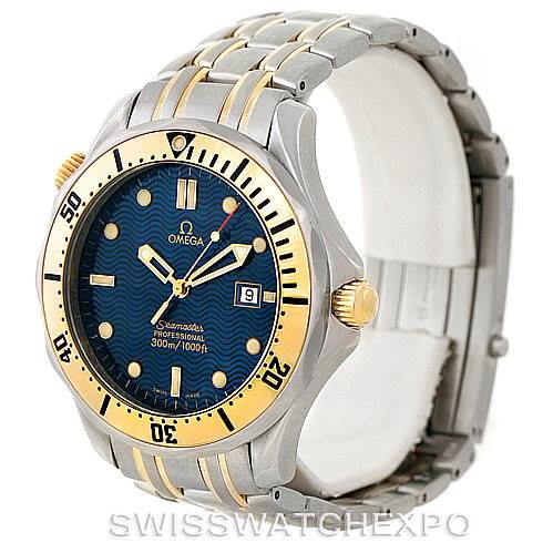 Omega Seamaster 300M Steel Yellow Gold Quartz Watch SwissWatchExpo