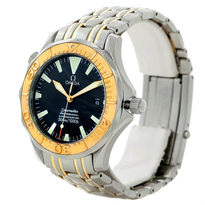 Omega Seamaster Steel Yellow Gold Automatic Watch 2455.50.00 SwissWatchExpo