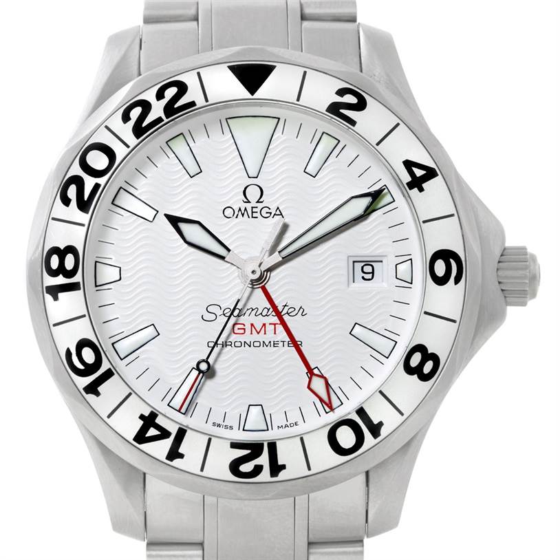 Omega Seamaster GMT Great White Mens 