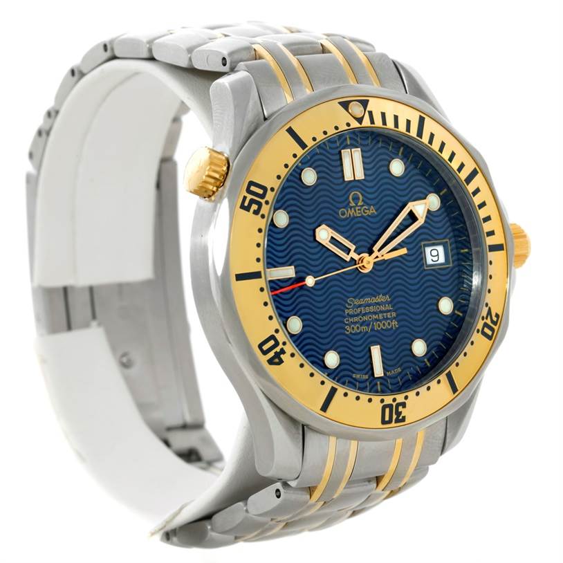 yellow and black omega seamasters