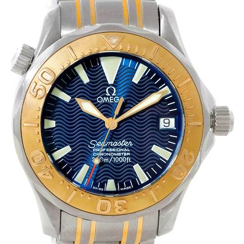 Photo of Omega Seamaster Midsize Steel 18K Yellow Gold Automatic Watch