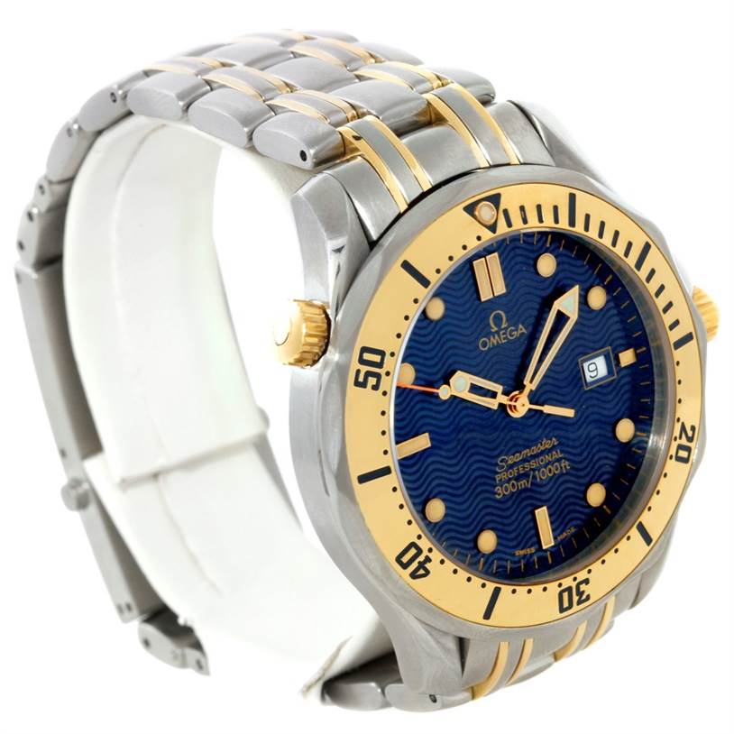 omega seamaster steel and gold