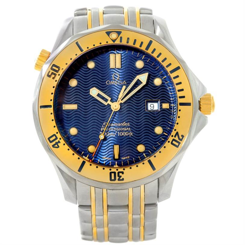 omega seamaster steel and gold