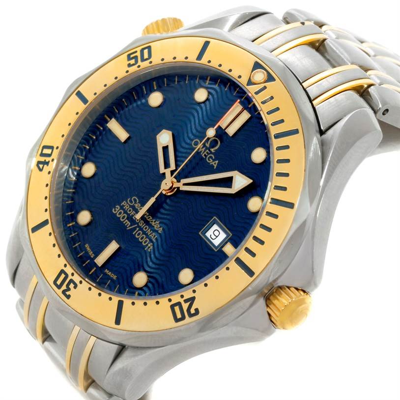 omega seamaster steel and gold
