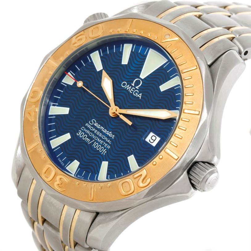 omega seamaster steel and gold
